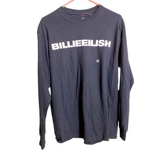 NWT BILLIE EILISH LONG SLEEVE SHIRT SIZE medium. BLACK & WHITE